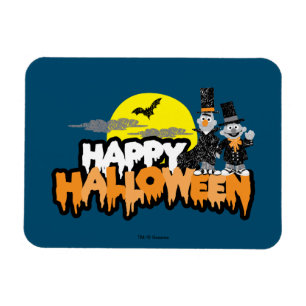 Bert and Ernie   Happy Halloween Magnet
