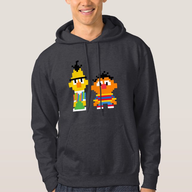 Bert and Ernie Pixel Art Hoodie (Front)