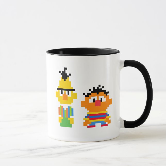 Bert and Ernie Pixel Art Mug (Right)