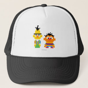 Bert and Ernie Pixel Art Trucker Hat