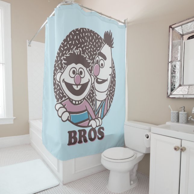 Bert & Ernie | Bros Shower Curtain (In Situ)