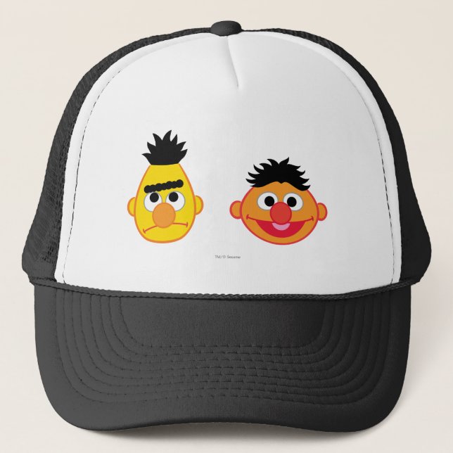 Bert & Ernie Emojis Trucker Hat (Front)