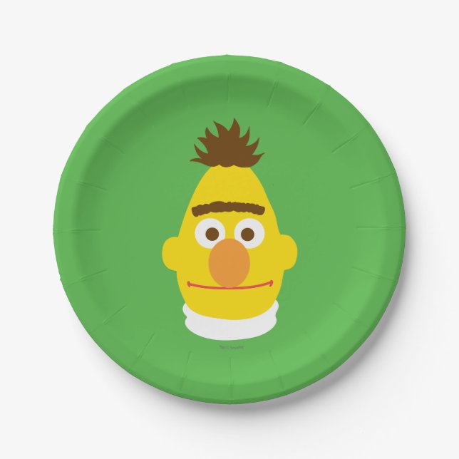 Bert Face Paper Plate (Front)