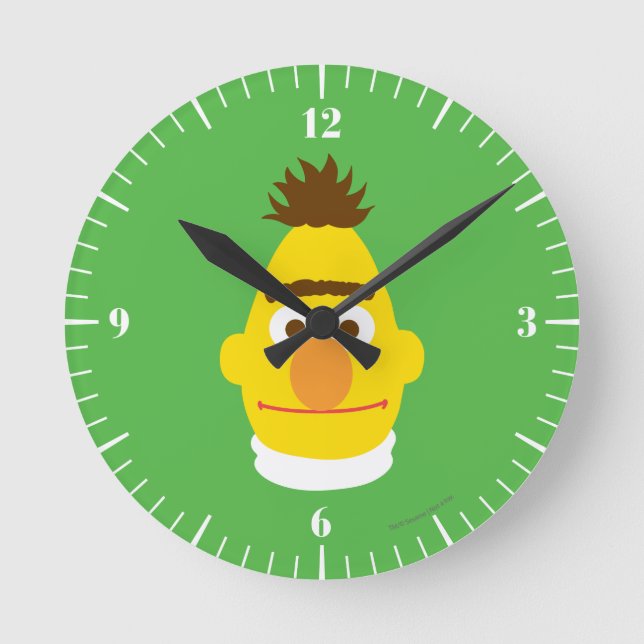 Bert Face Round Clock (Front)