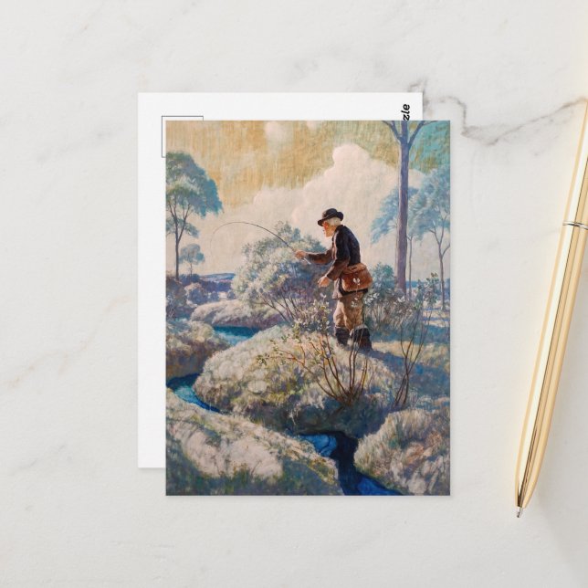 Bert McCorrison by Newell Convers Wyeth Postcard (Front/Back In Situ)