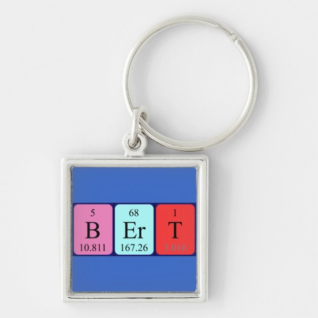 Bert periodic table name keyring (Front)