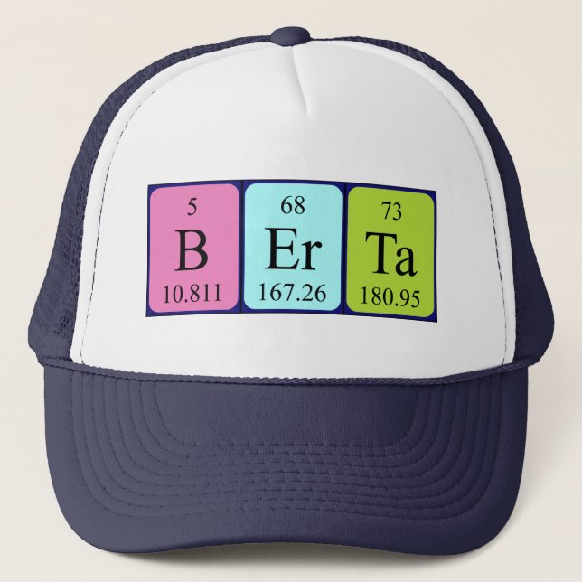 Berta periodic table name hat (Front)