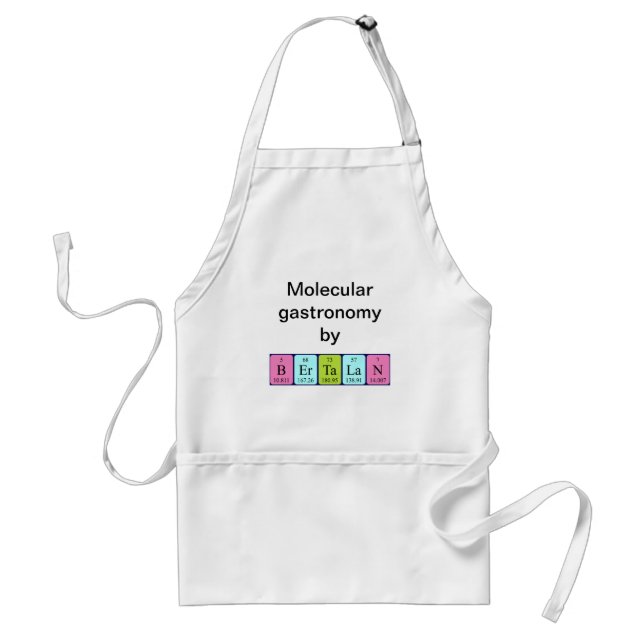 Bertalan periodic table name apron (Front)
