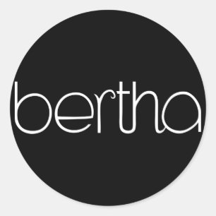 Bertha white Sticker