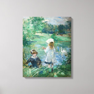 Berthe Morisot - Beside a Lake / Au bord du lac Canvas Print