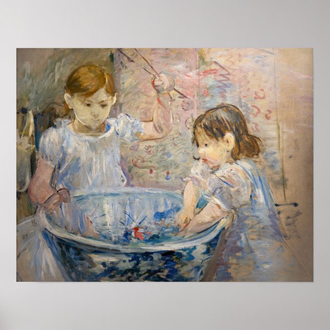 Berthe Morisot - Children at the Basin Poster (Front)