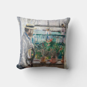 Berthe Morisot - Eugene Manet on the Isle of Wight Cushion