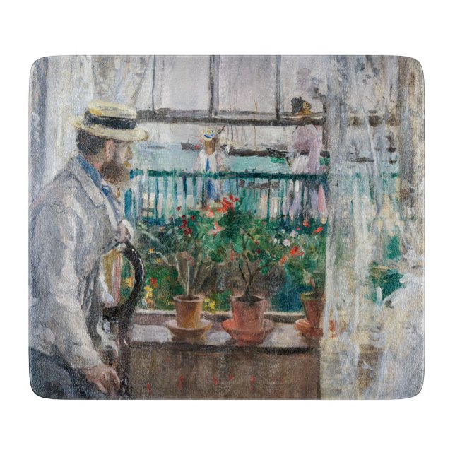 Berthe Morisot - Eugene Manet on the Isle of Wight Cutting Board (Front)