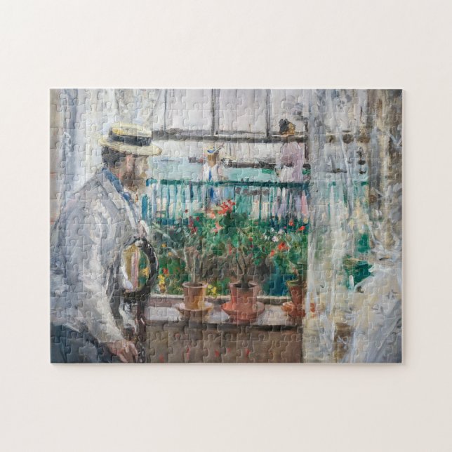 Berthe Morisot - Eugene Manet on the Isle of Wight Jigsaw Puzzle (Horizontal)