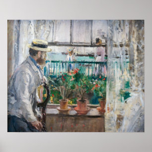 Berthe Morisot - Eugene Manet on the Isle of Wight Poster