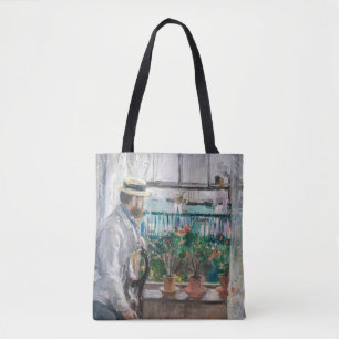 Berthe Morisot - Eugene Manet on the Isle of Wight Tote Bag