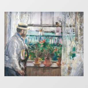 Berthe Morisot - Eugene Manet on the Isle of Wight Window Cling
