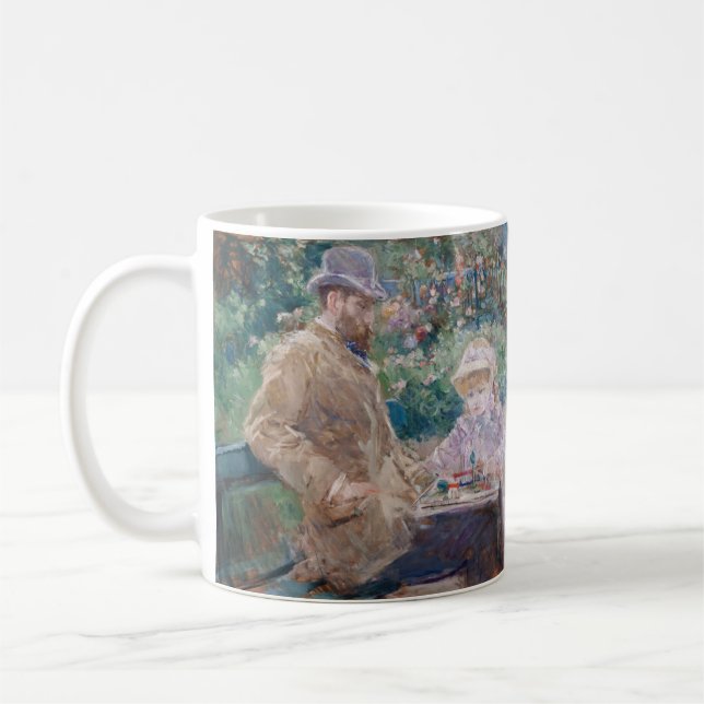 Berthe Morisot - Eugene Manet with his daughter Coffee Mug (Left)