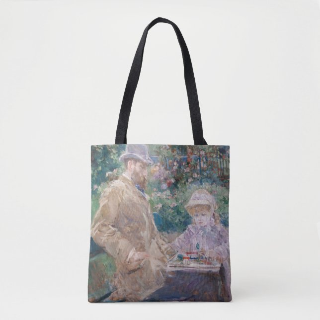 Berthe Morisot - Eugene Manet with his daughter Tote Bag (Front)