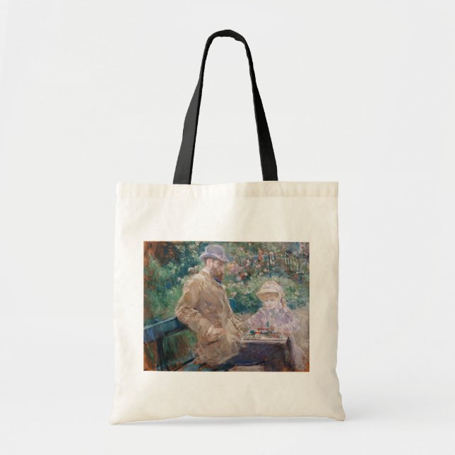 Berthe Morisot - Eugene Manet with his daughter Tote Bag (Front)