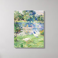 Berthe Morisot - Girl in a Boat with Geese