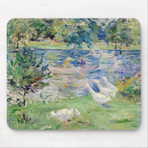 Berthe Morisot - Girl in a Boat with Geese Mouse Mat