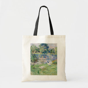 Berthe Morisot - Girl in a Boat with Geese Tote Bag