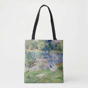 Berthe Morisot - Girl in a Boat with Geese Tote Bag