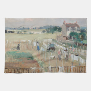 Berthe Morisot - Hanging the Laundry out to Dry Tea Towel