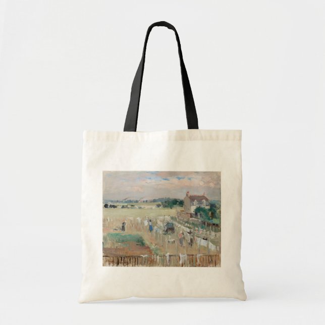 Berthe Morisot - Hanging the Laundry out to Dry Tote Bag (Front)