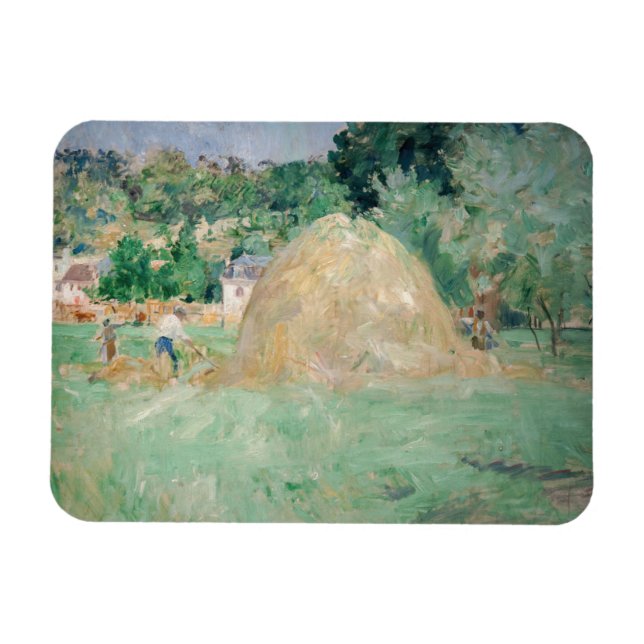 Berthe Morisot - Haystacks at Bougival Magnet (Horizontal)