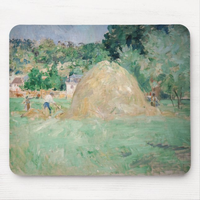 Berthe Morisot - Haystacks at Bougival Mouse Mat (Front)