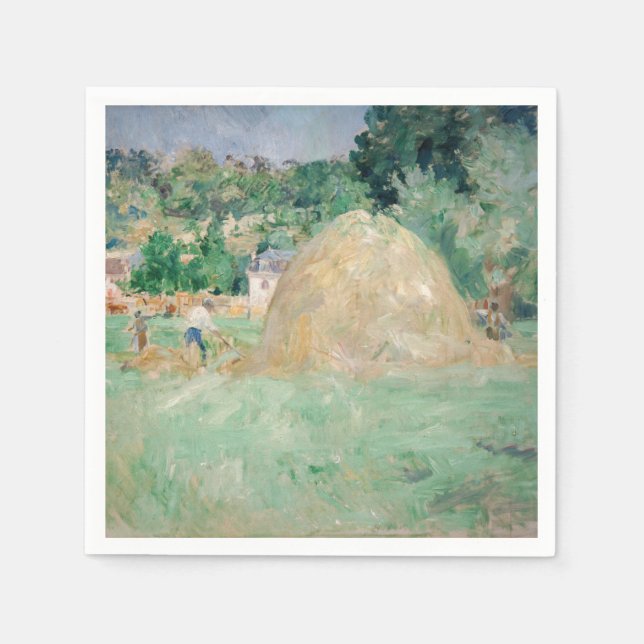 Berthe Morisot - Haystacks at Bougival Napkin (Front)