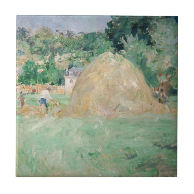 Berthe Morisot - Haystacks at Bougival Tile (Front)