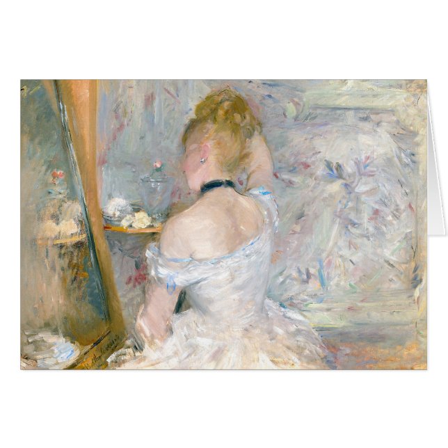 Berthe Morisot Impressionist Woman at Toilette (Front Horizontal)
