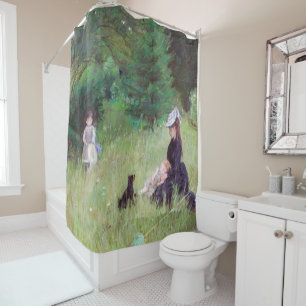 Berthe Morisot - In a Park / Dans le parc Shower Curtain