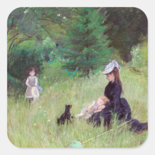 Berthe Morisot - In a Park / Dans le parc Square Sticker