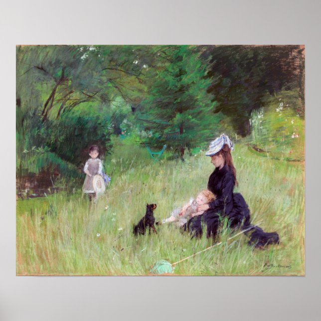 Berthe Morisot - In a Park Poster (Front)
