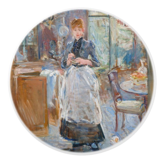 Berthe Morisot - In the Dining Room Ceramic Knob (Front)