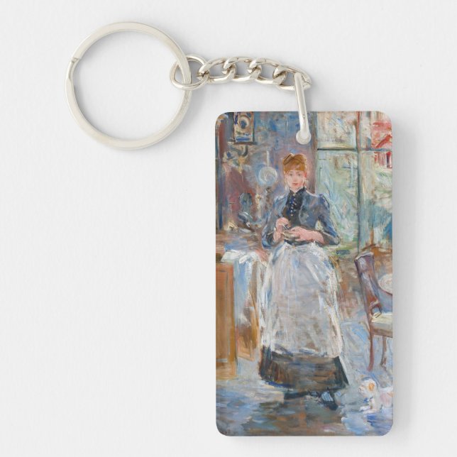Berthe Morisot - In the Dining Room Key Ring (Front)