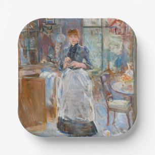 Berthe Morisot - In the Dining Room Paper Plate