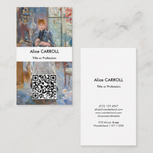 Berthe Morisot - In the Dining Room - QR Code Business Card