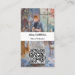 Berthe Morisot - In the Dining Room - QR Code Business Card