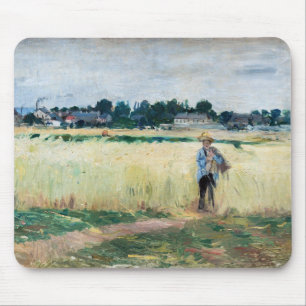 Berthe Morisot - In the Wheatfield at Gennevillie Mouse Mat