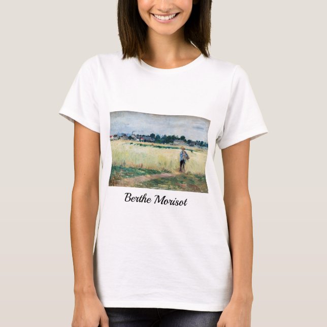 Berthe Morisot - In the Wheatfield at Gennevillie T-Shirt (Front)