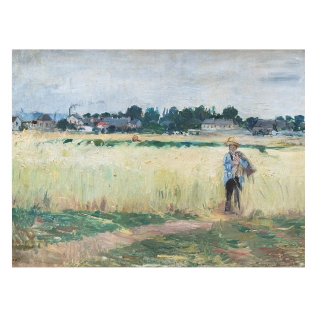 Berthe Morisot - In the Wheatfield at Gennevillie Tablecloth (Front (Horizontal))