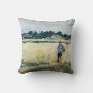 Berthe Morisot - In the Wheatfield at Gennevillier Cushion