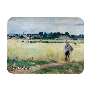 Berthe Morisot - In the Wheatfield at Gennevillier Magnet