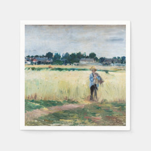 Berthe Morisot - In the Wheatfield at Gennevillier Napkin