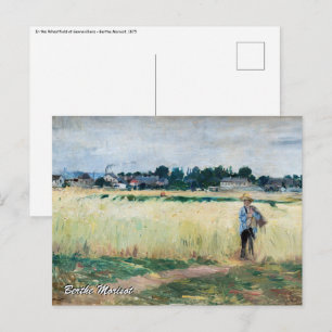 Berthe Morisot - In the Wheatfield at Gennevillier Postcard